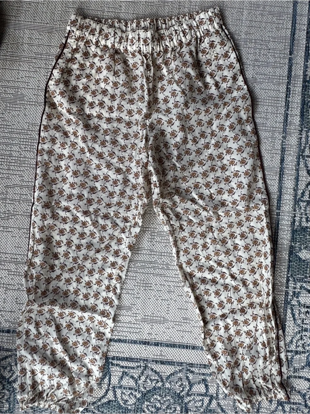 Tory Burch Size Medium Women’s Printed Beach Pant Floral Pattern Good Condition